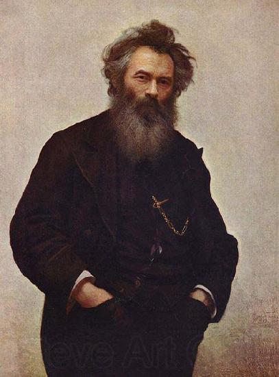 Ivan Shishkin Portrait of Ivan Shishkin by Ivan Kramskoy, Germany oil painting art